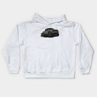 Matte black Raptor pickup Kids Hoodie